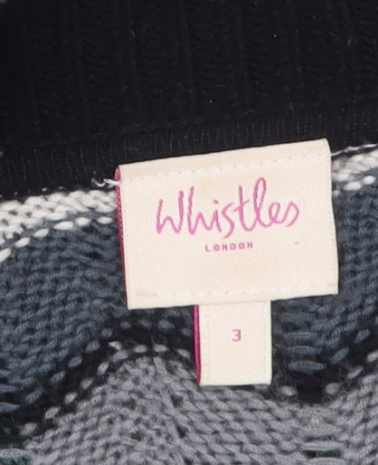 Whistles Women’s Multicoloured Knit Tie Front Cardigan Size 12