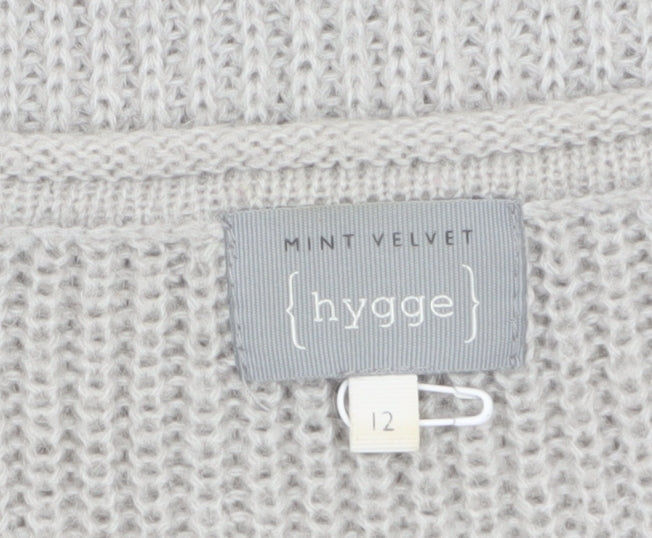 Mint Velvet Women’s Grey Sequin Knit Jumper Size 12