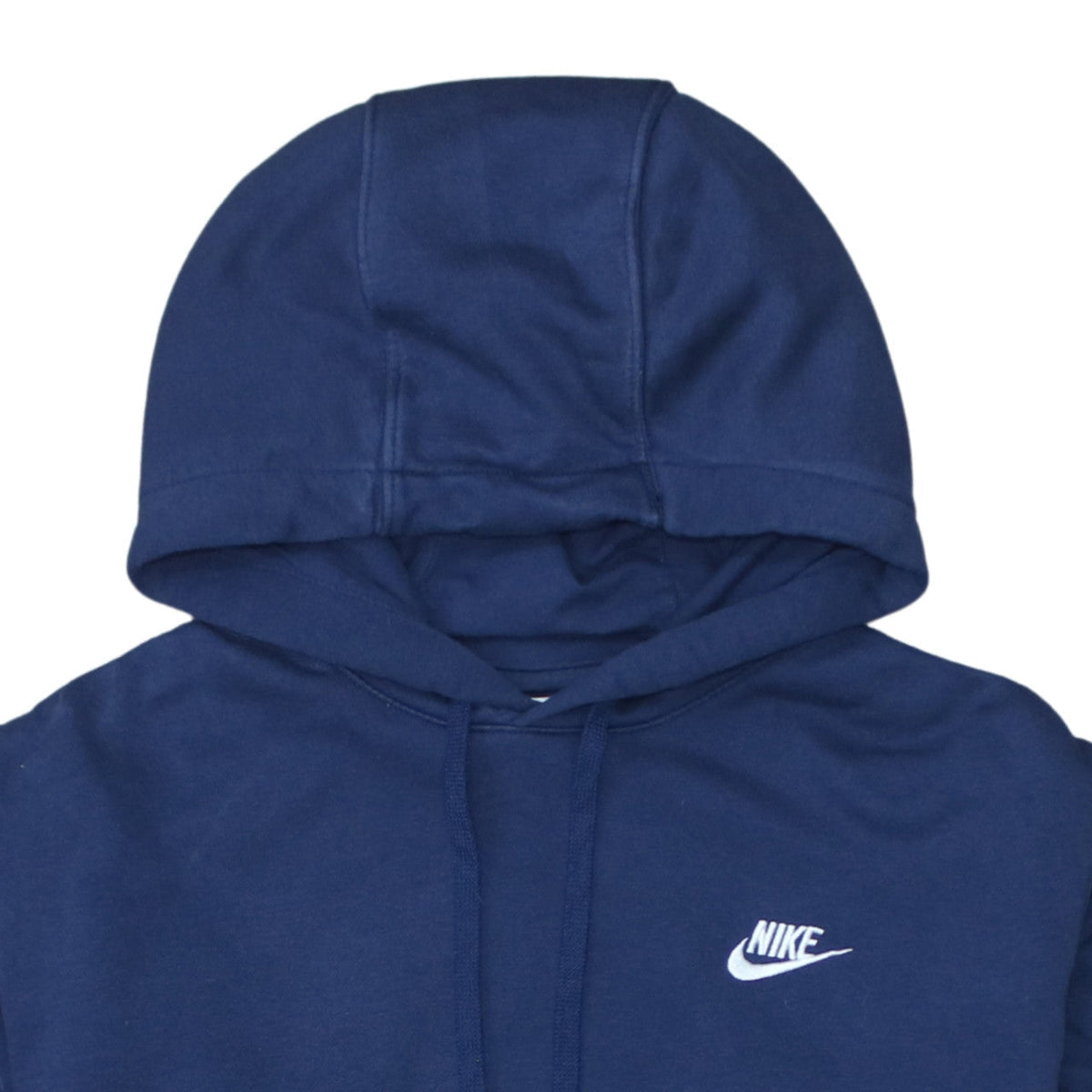 Nike Women’s Blue Pullover Hoodie Medium Cotton Logo Sweatshirt