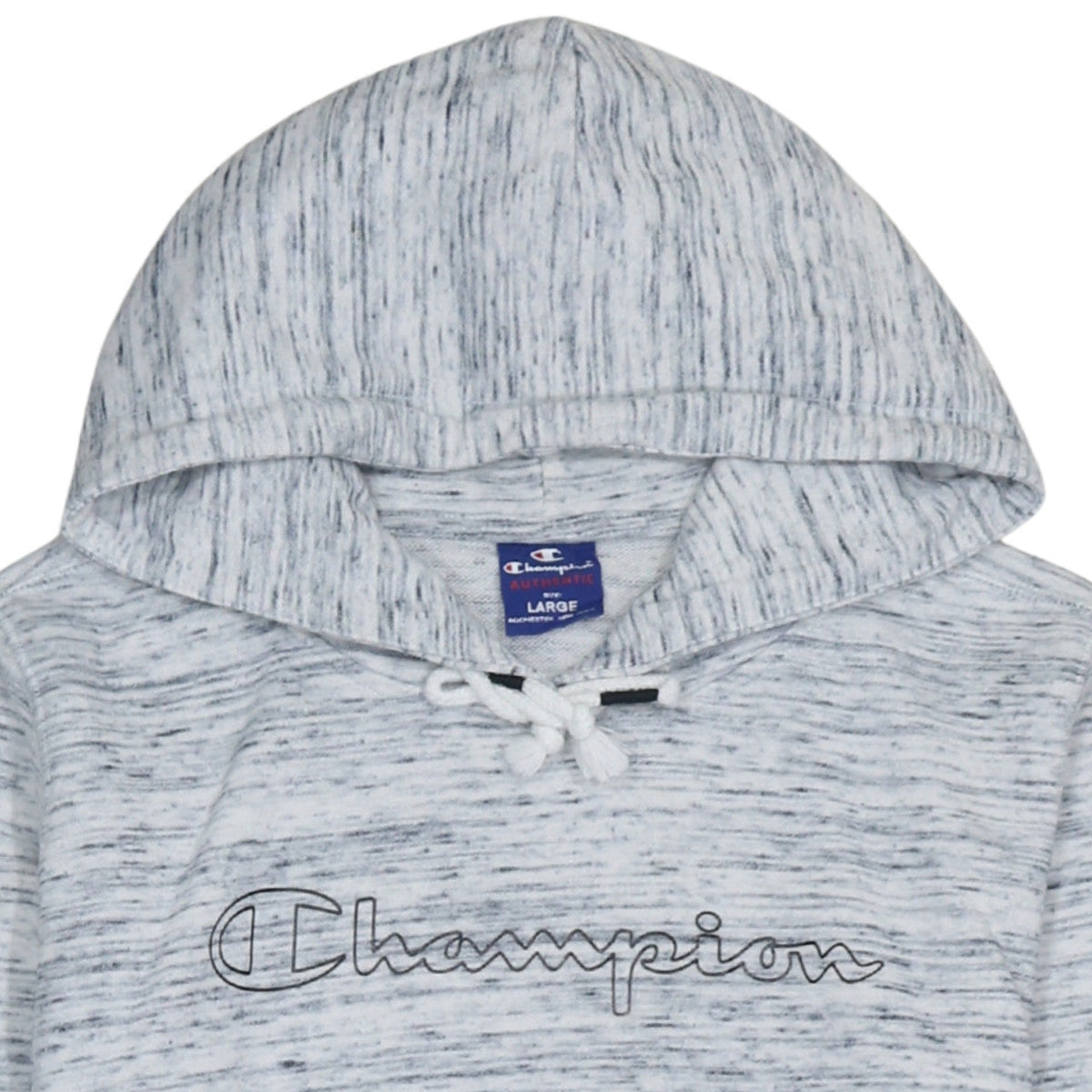 Champion Women’s Grey Pullover Hoodie Large Cotton Blend