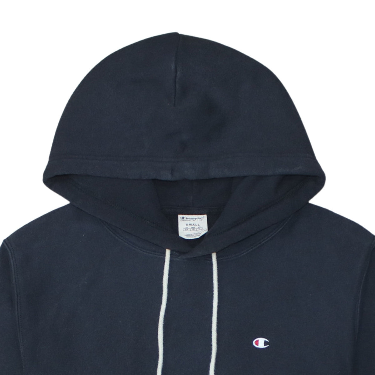 Champion Men's Black Pullover Hoodie Small Regular Fit Cotton Blend