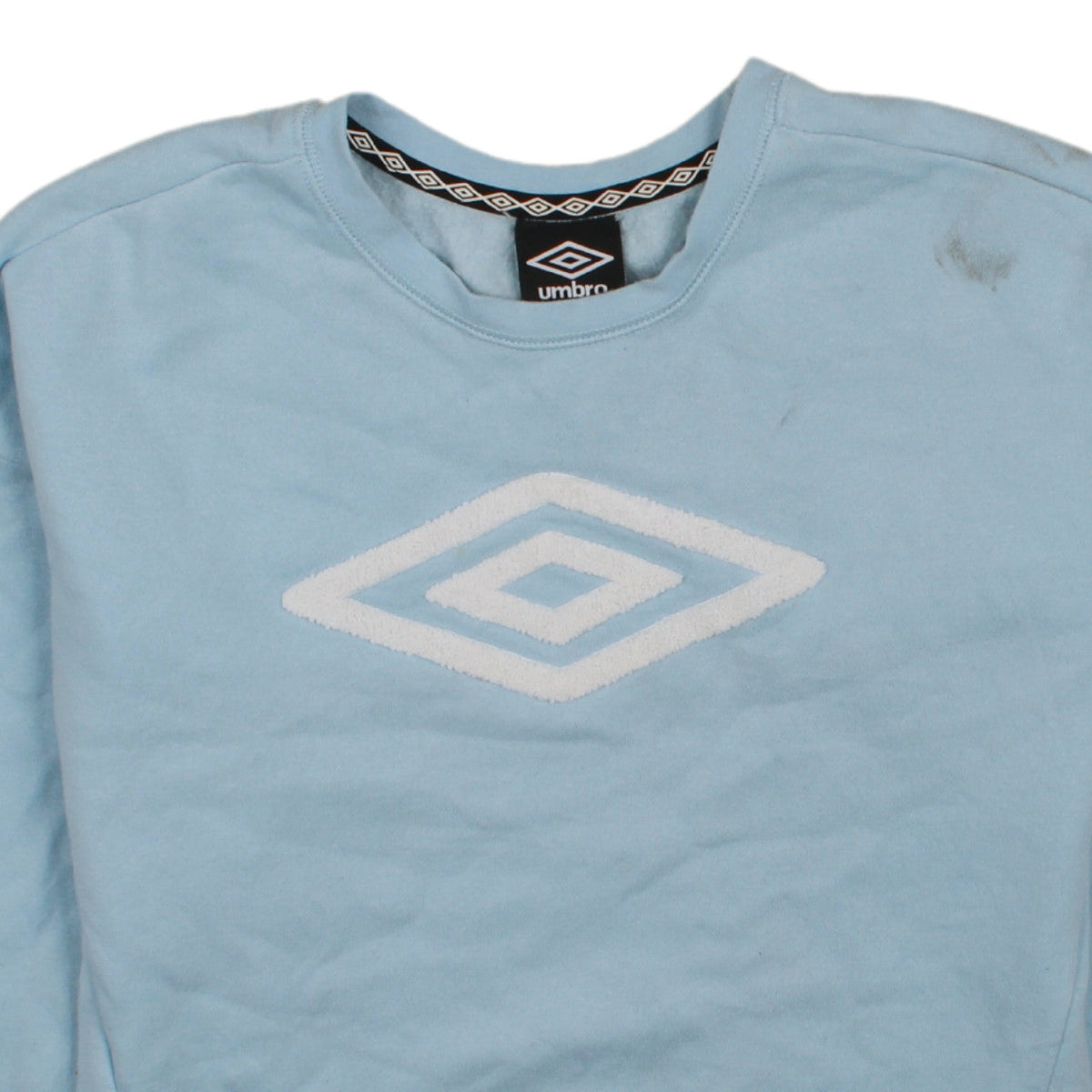 Umbro Girls Blue Pullover Sweatshirt 14-16 Years Crew Neck Cotton Blend