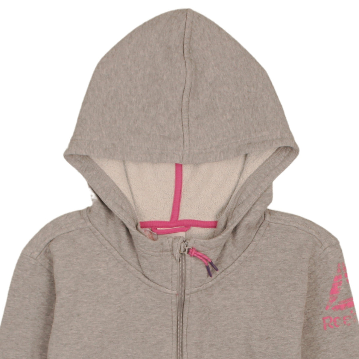 Reebok Girls Grey Full Zip Fleece Hoodie 13-14 Years