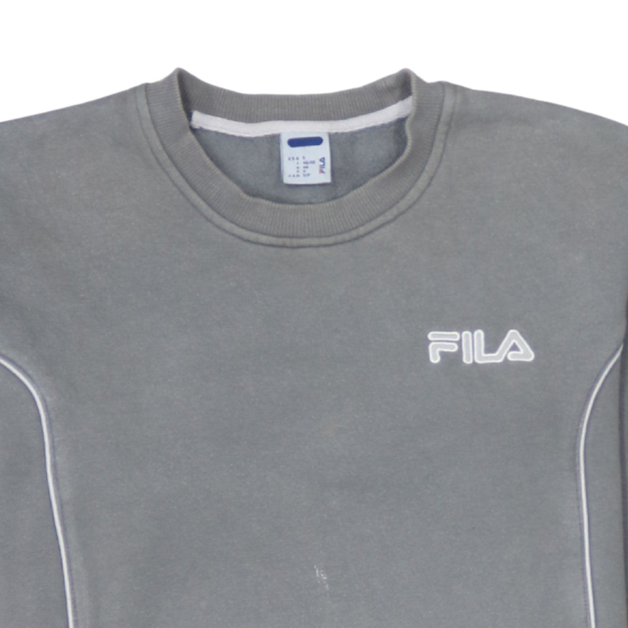 Fila Men's Grey Crew Neck Sweatshirt Size S Casual Pullover
