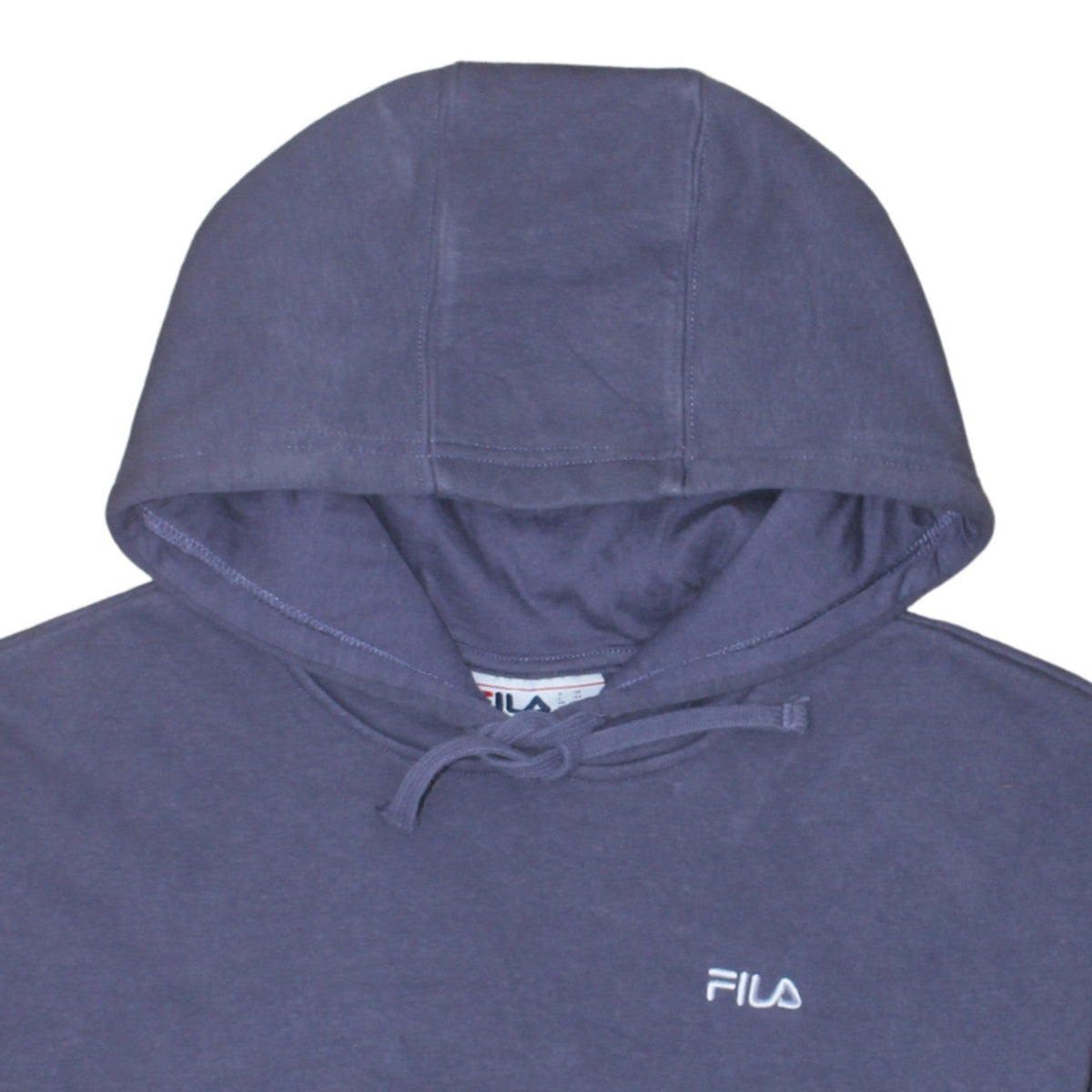 Fila Women’s Blue Pullover Hoodie Medium Cotton Blend Sweatshirt