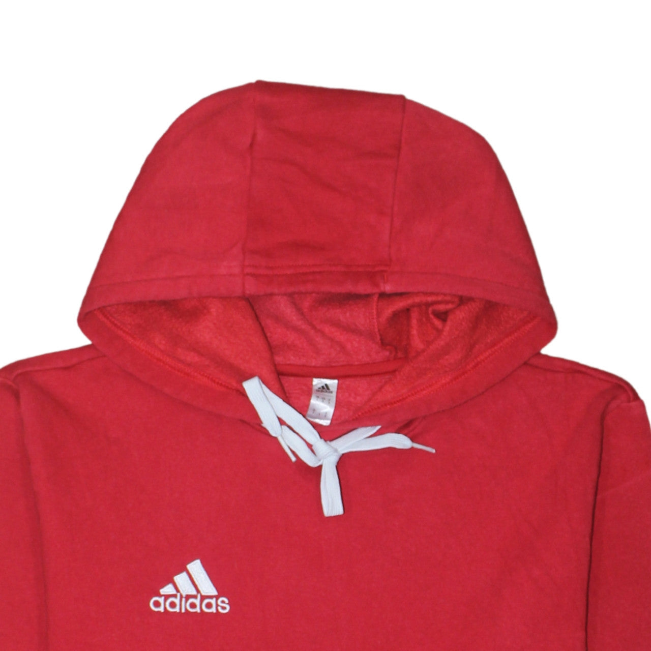Adidas Men’s Red Pullover Hoodie Small Fleece Sports Casual