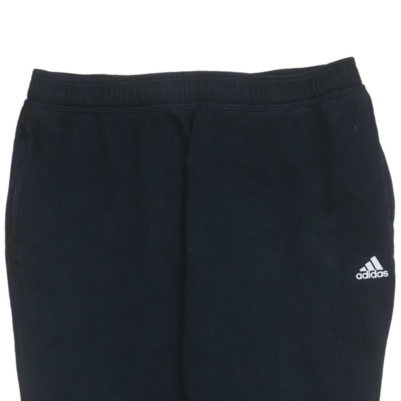 Adidas Men Black XL Jogger Sweatpants Fleece Regular Fit