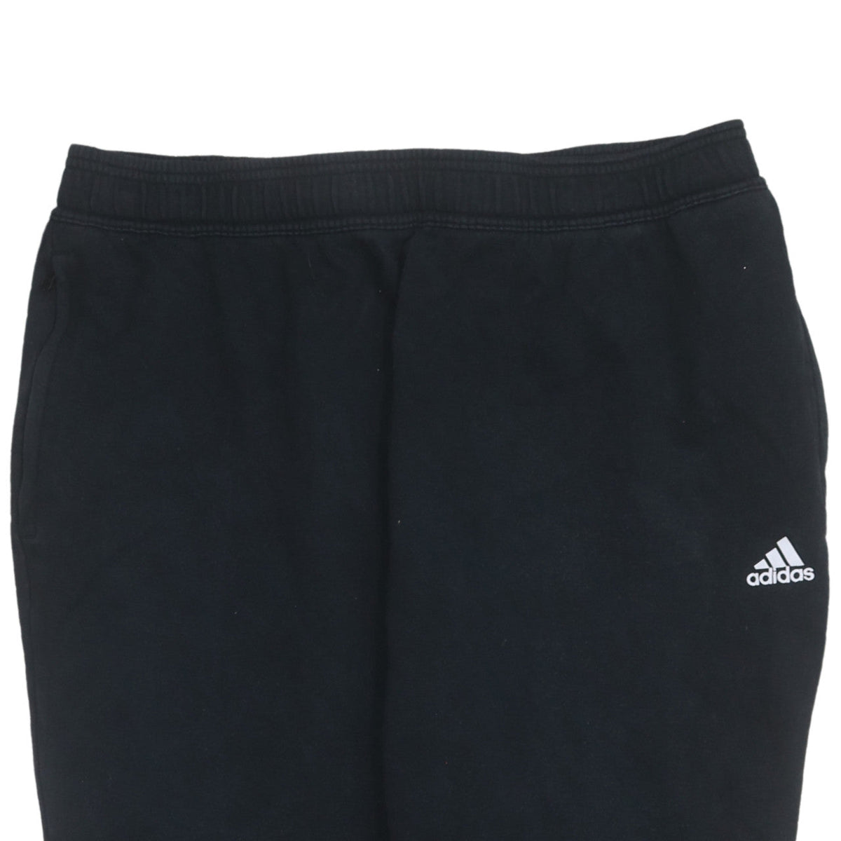 Adidas Men Black XL Jogger Sweatpants Fleece Regular Fit