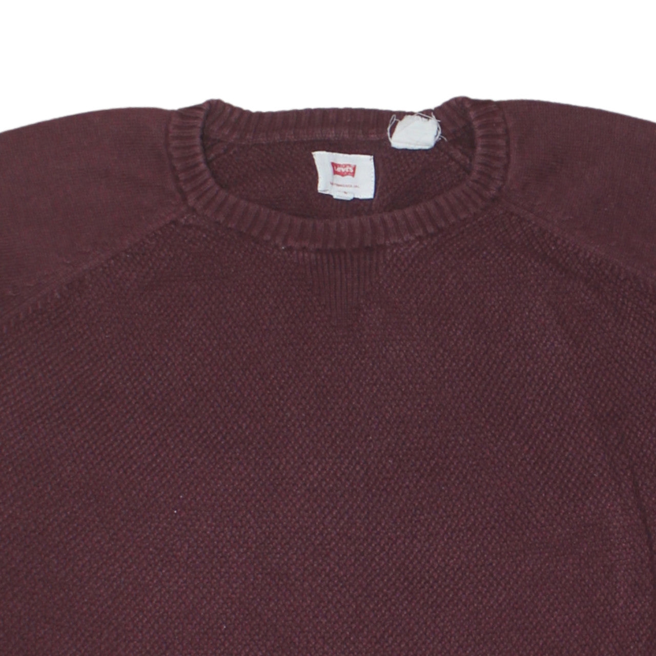 Levi's Men's Red Cotton Crew Neck Jumper Size M