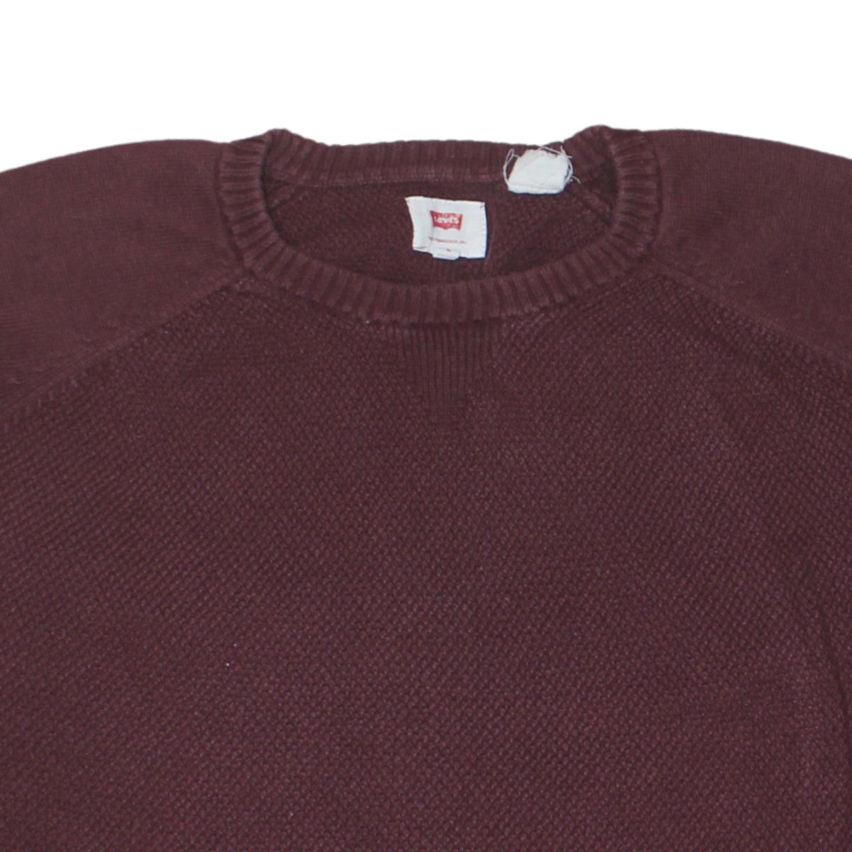 Levi's Men's Red Cotton Crew Neck Jumper Size M