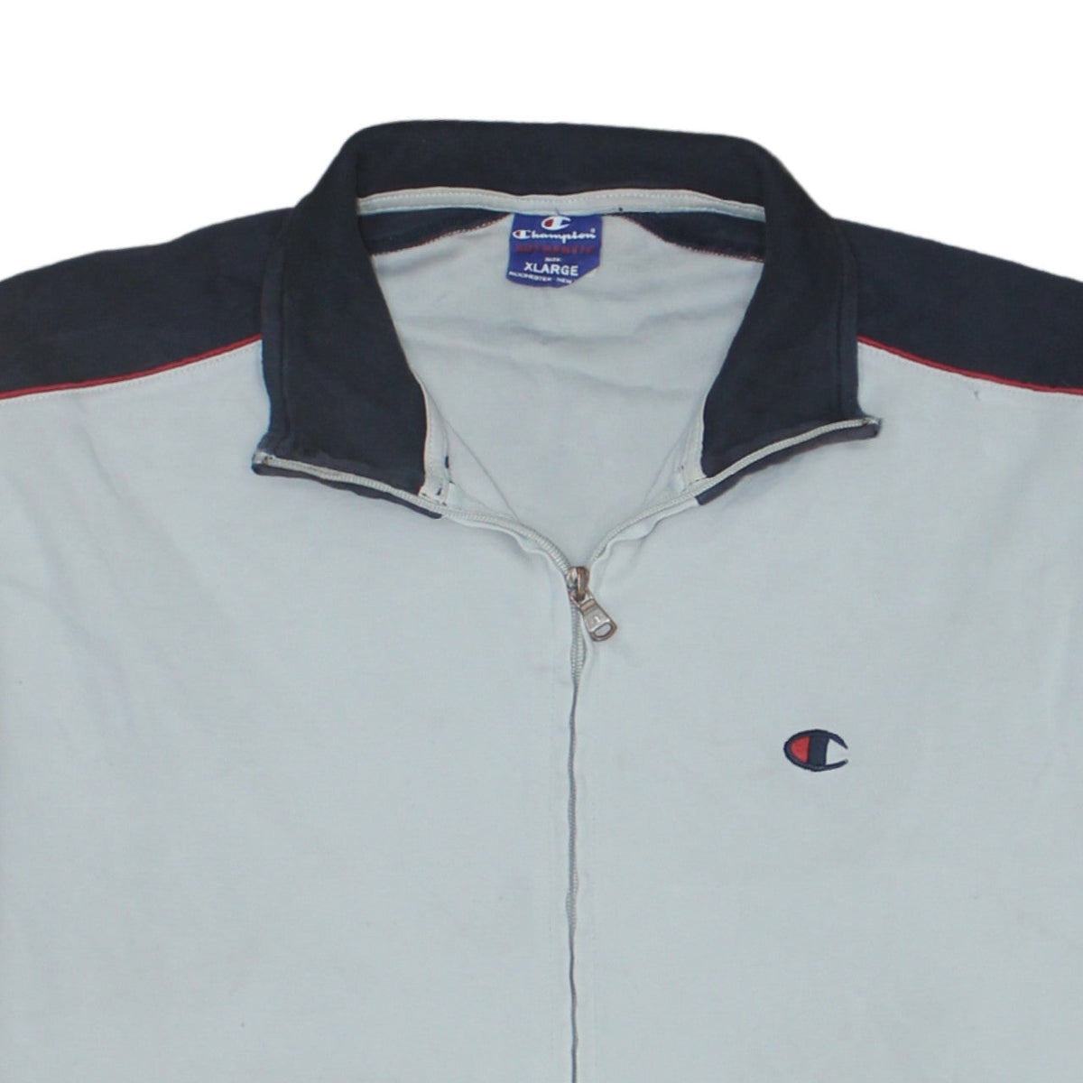 Champion Men's White XL Track Jacket Full Zip Sportswear