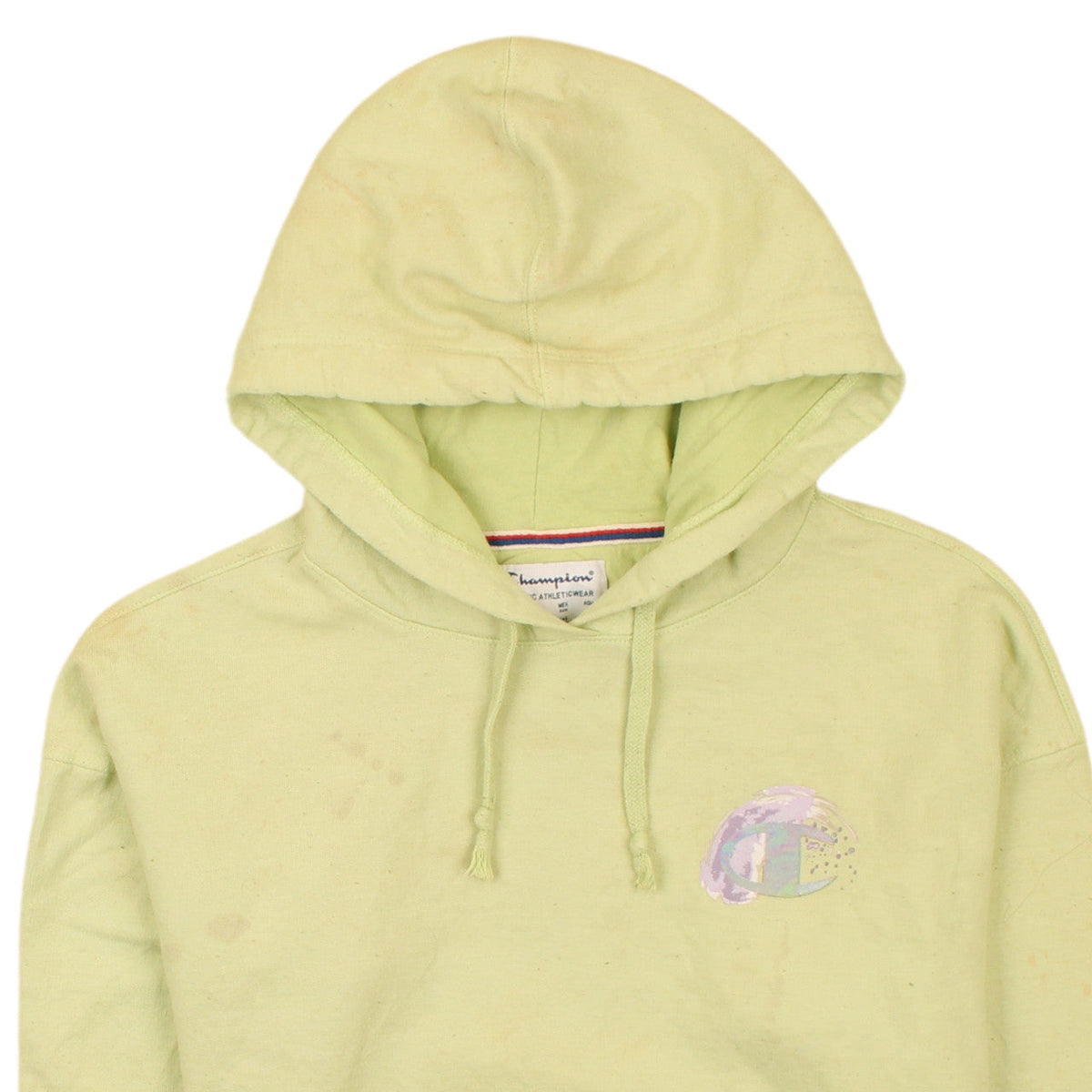 Champion Women's Yellow XS Pullover Hoodie Cotton Athleticwear