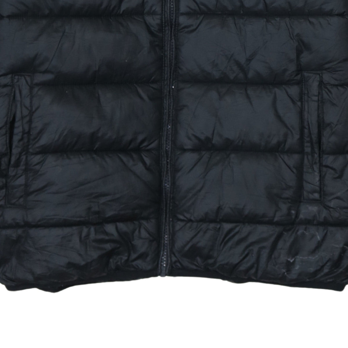 Champion Men's Black 2XL Hooded Puffer Jacket Full Zip Winter Coat