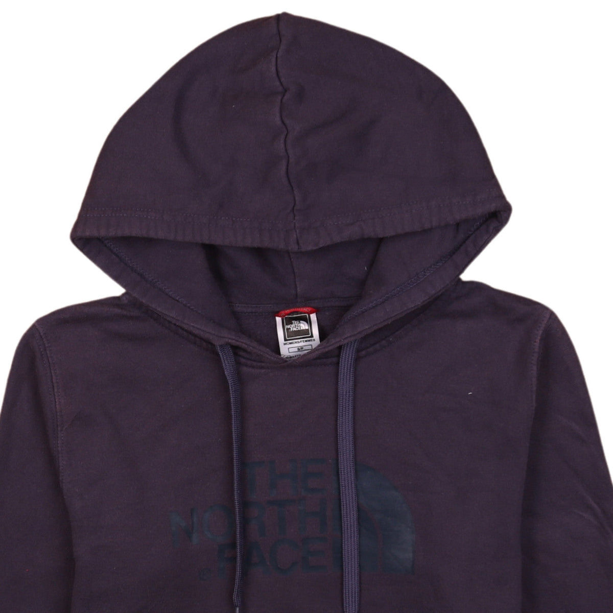 The North Face Womens Purple Pullover Hoodie Small Logo Print Casual