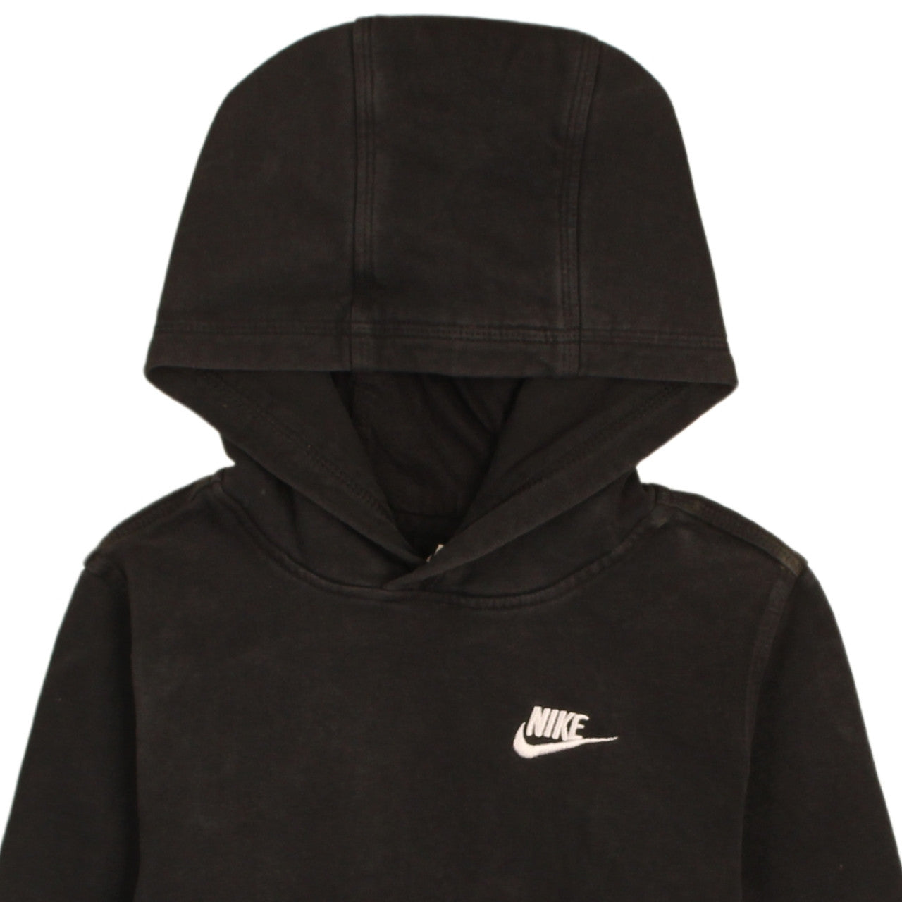 Nike Boys Black Pullover Hoodie Size 158cm Fleece Sweatshirt