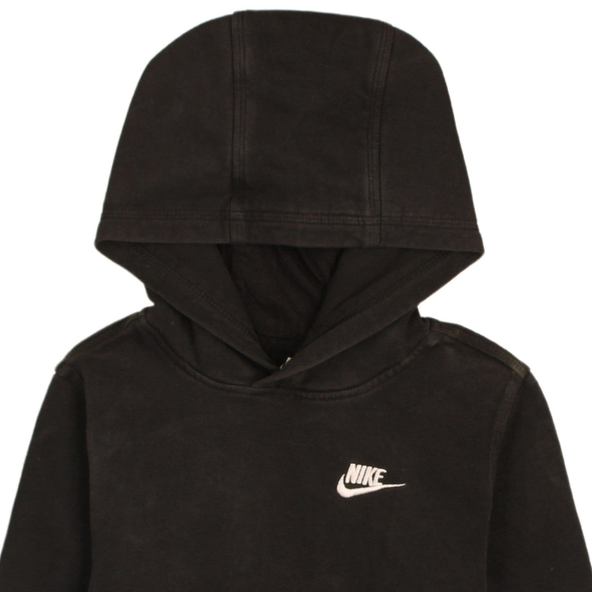 Nike Boys Black Pullover Hoodie Size 158cm Fleece Sweatshirt