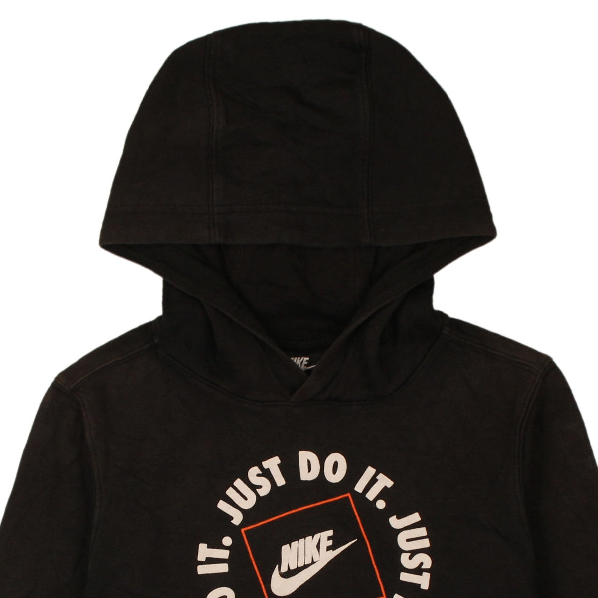 Nike Boys Black Hoodie L 147-158cm Pullover Standard Fit Just Do It Graphic