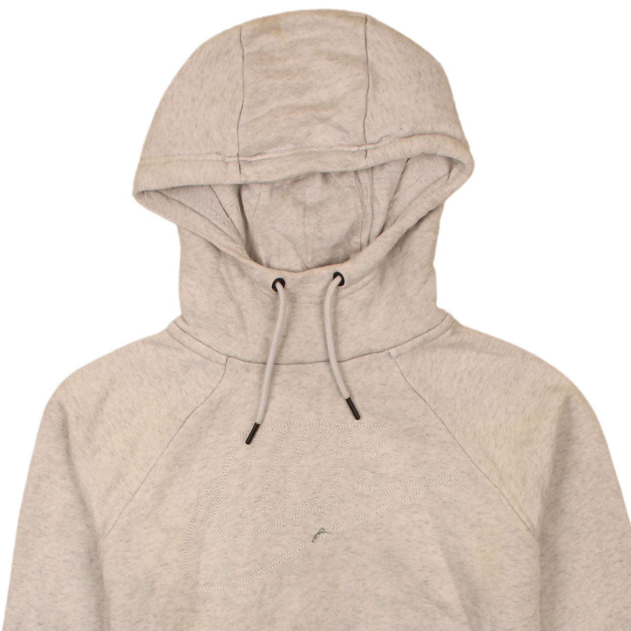Nike Men's Beige XS Pullover Hoodie Fleece Logo Sweatshirt
