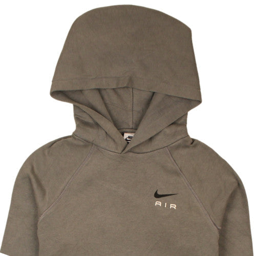 Nike Boys Brown Pullover Hoodie L Logo Fleece Hooded Sweatshirt