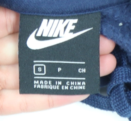 Nike Men’s Blue Pullover Hoodie Size S Fleece Sportswear