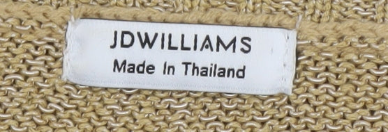 JD Williams Womens Beige Knit Tank Top Size 20 Acrylic Blend