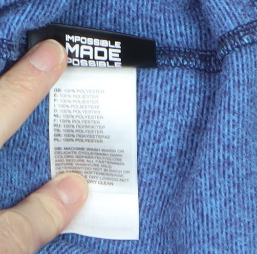 The North Face Men's Blue L Full Zip Hooded Activewear Jacket