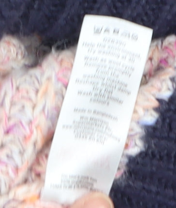 Nutmeg Women Multicoloured Size 10 Chunky Knit Pullover Jumper