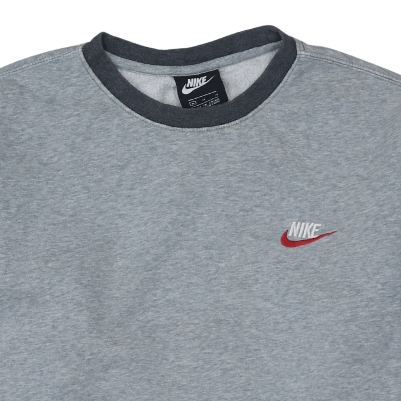 Nike Men's Grey Crew Neck Pullover Sweatshirt Size M