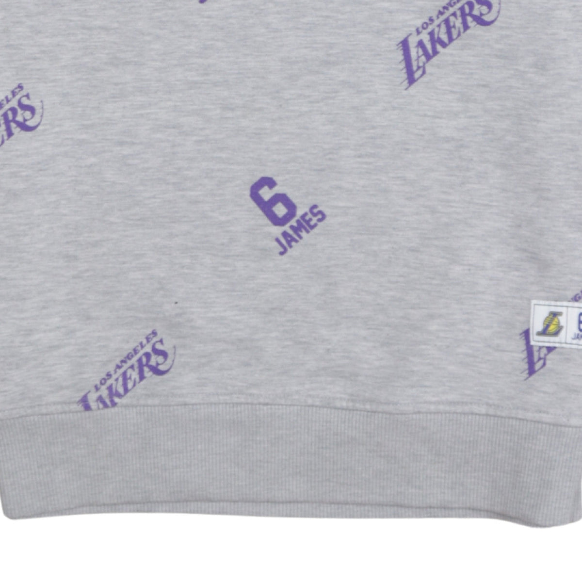 NBA Los Angeles Lakers Men's Grey Graphic Pullover Sweatshirt M
