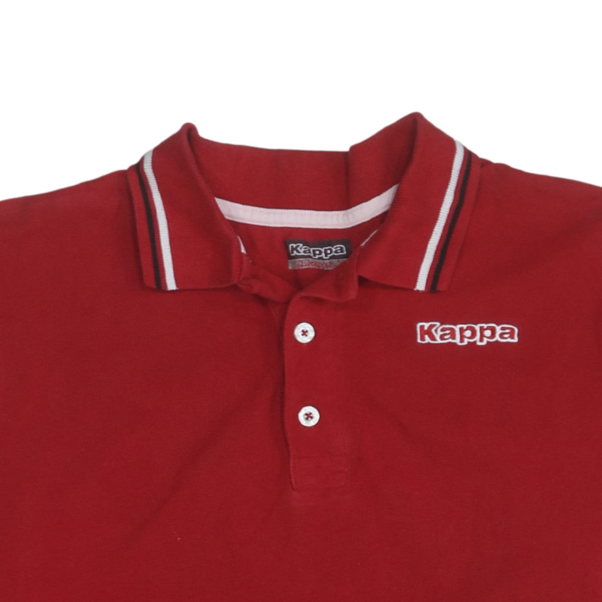 Kappa Men's Red Short Sleeve Polo Shirt Size M 100% Cotton