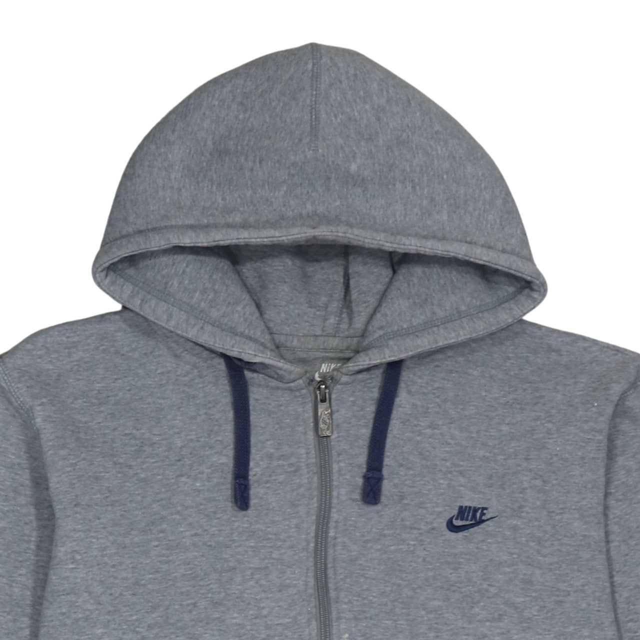 Nike Men's Grey Full Zip Fleece Hoodie XL