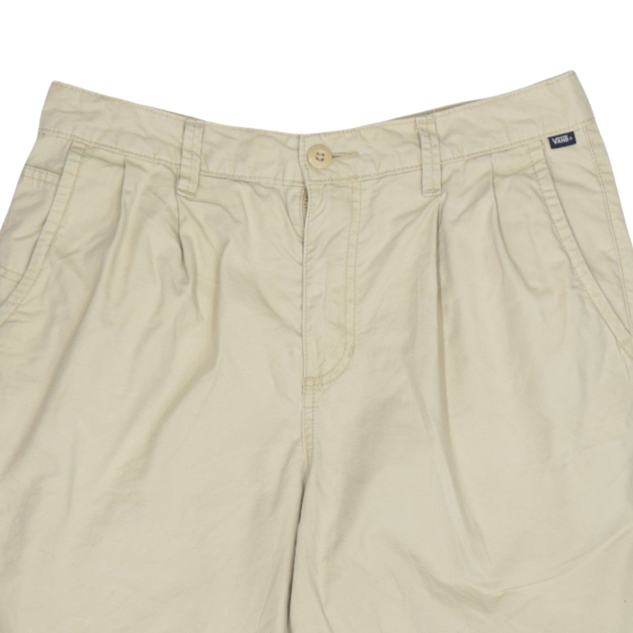 Vans Men’s Beige Chino Shorts Size 31 Regular Fit Casual