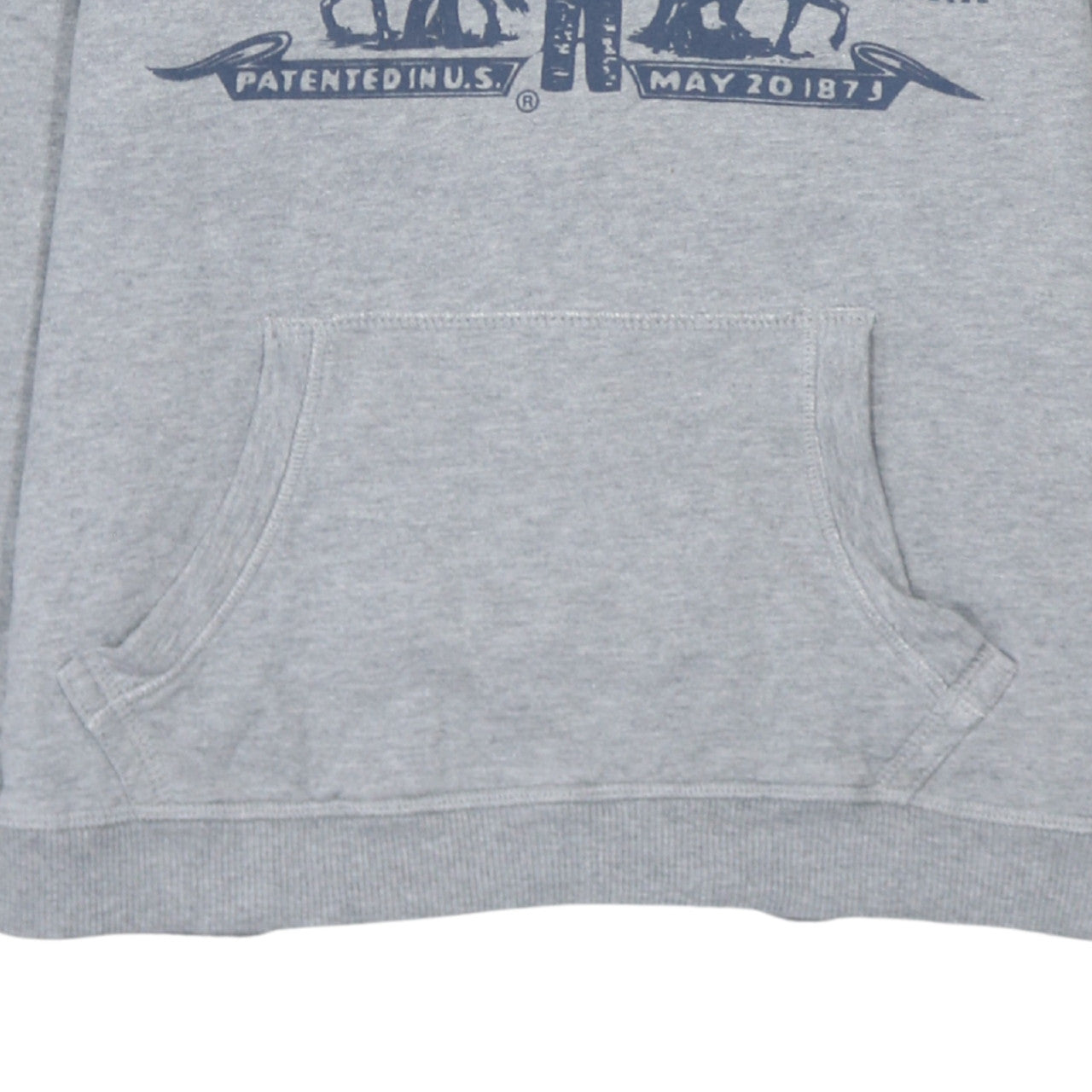 Levi's Boys Grey Hoodie Pullover 16 Years Cotton Graphic Print