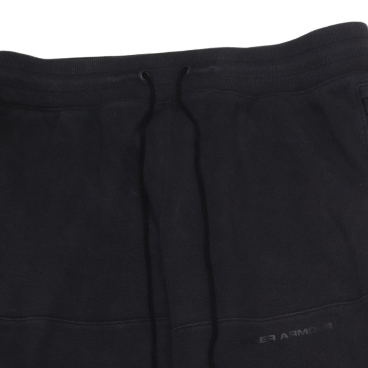 Under Armour Men's Black Jogger Sweatpants Size L Fitted Fleece