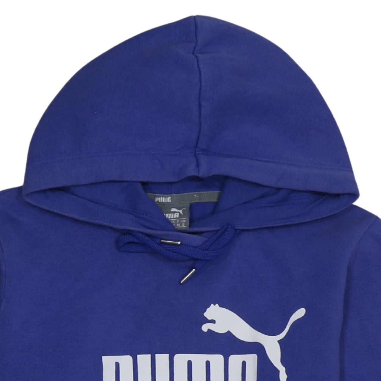 Puma Women's Blue Hooded Pullover Sweatshirt Size 10
