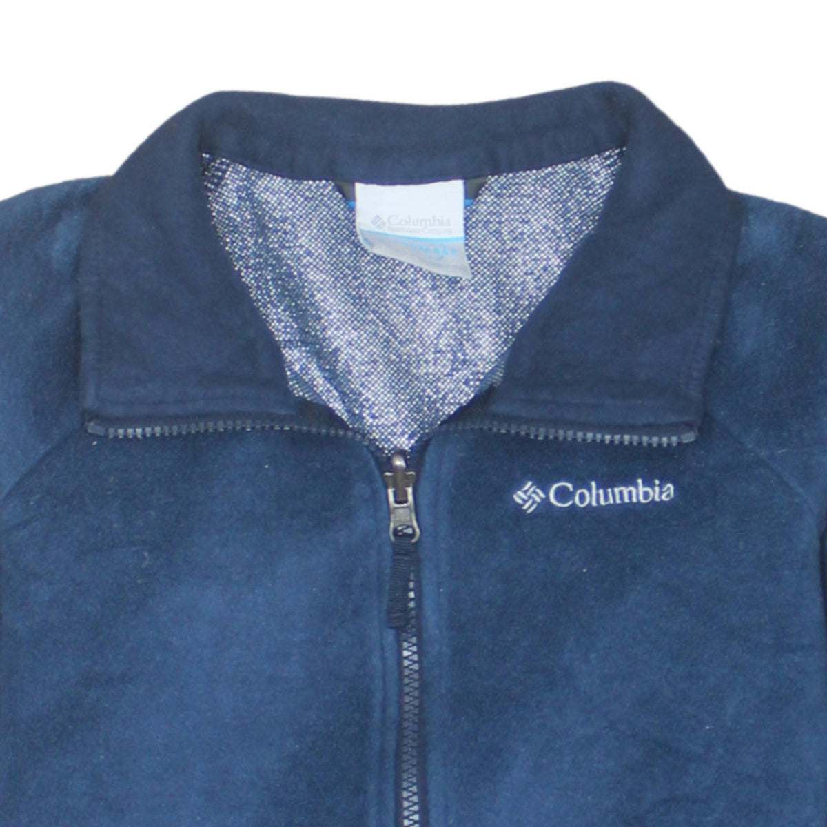 Columbia Womens Blue L Fleece Full Zip Interchange Active Jacket