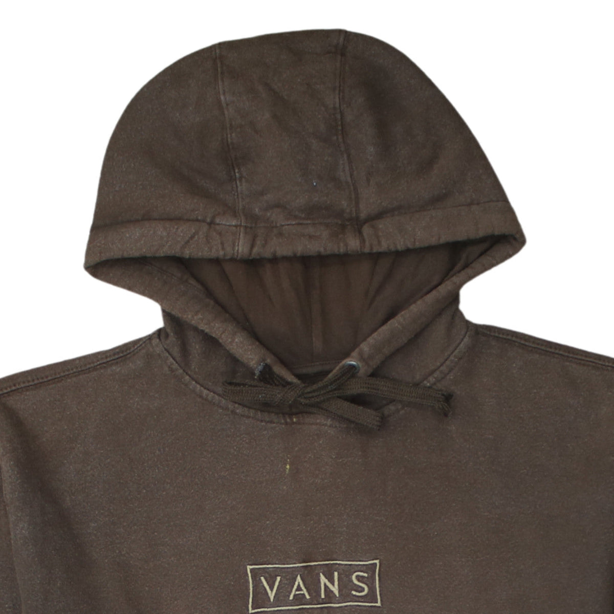 Vans Men's Brown Pullover Hoodie Medium Cotton Fleece Casual