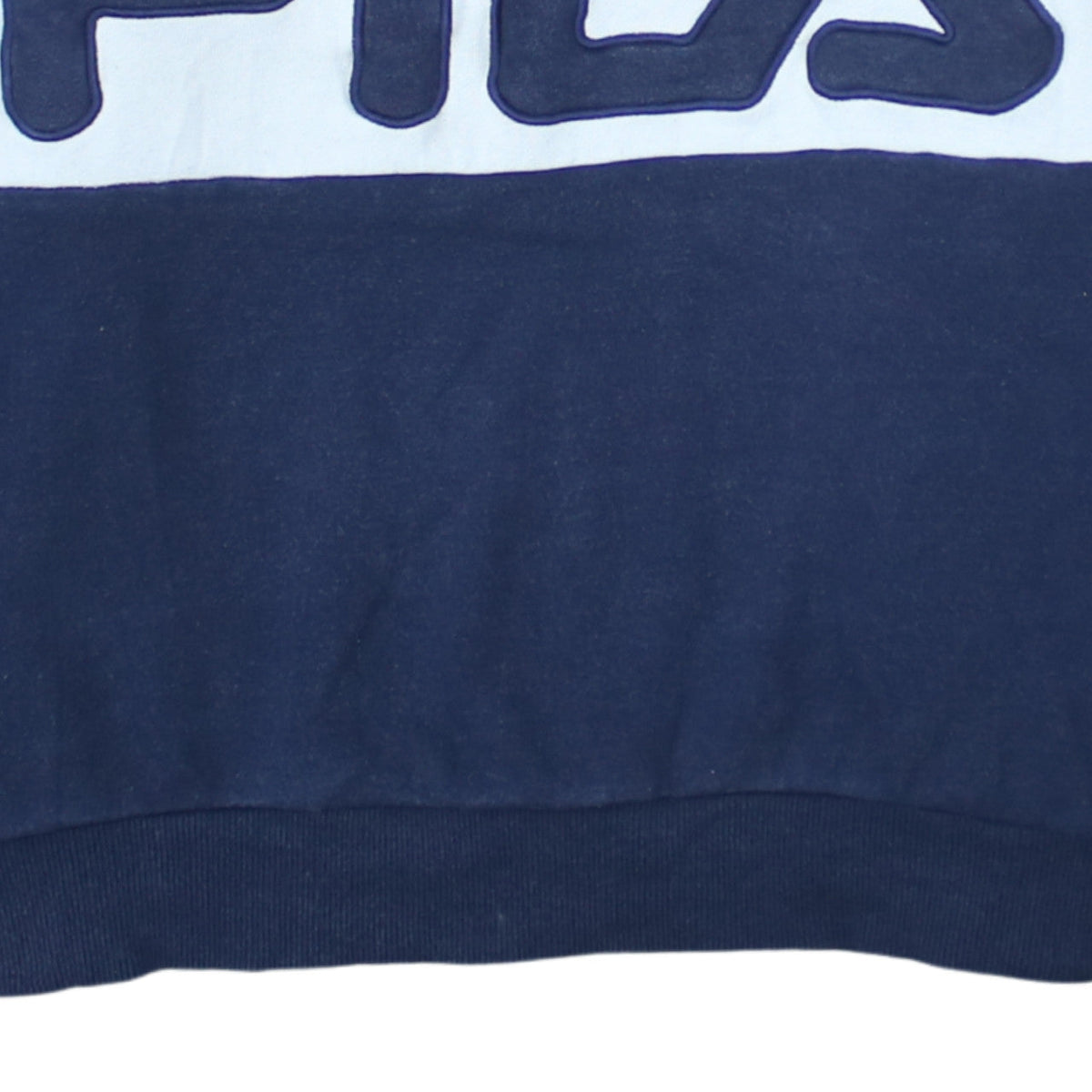 Fila Women’s Blue Colourblock Crew Neck Pullover Sweatshirt L