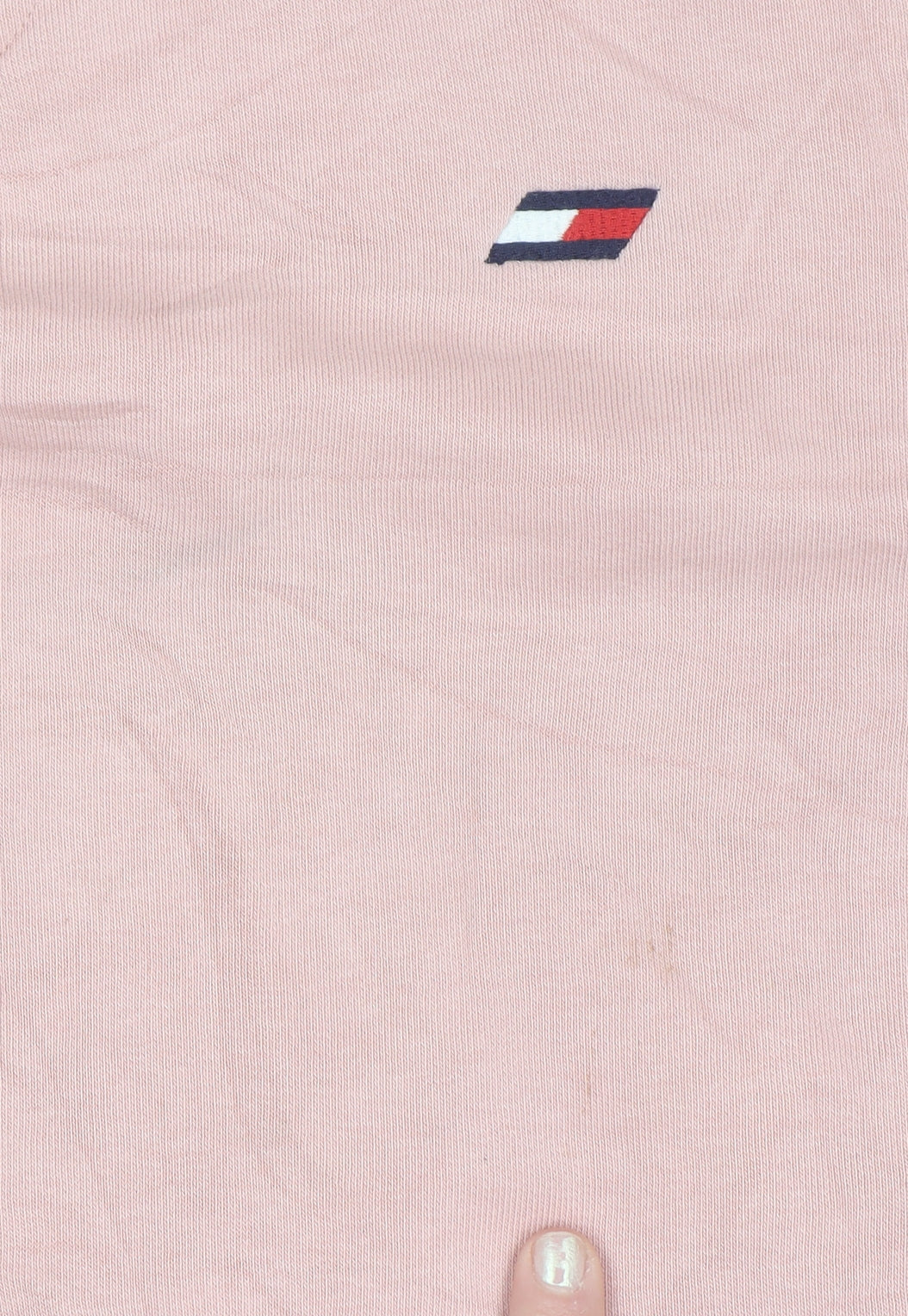 Tommy Hilfiger Womens Pink Cotton Crew Neck Pullover Sweatshirt L