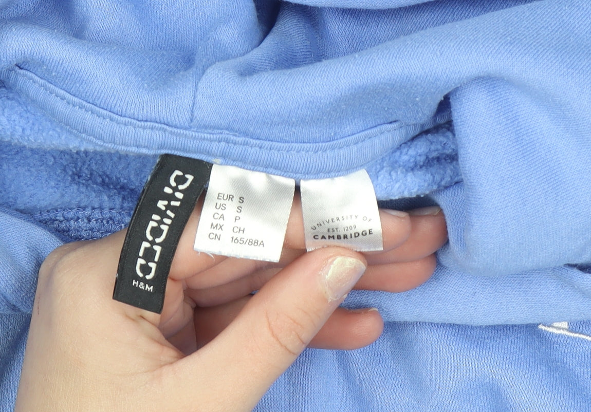 H&M Divided Women’s Blue University of Cambridge Pullover Hoodie Size S
