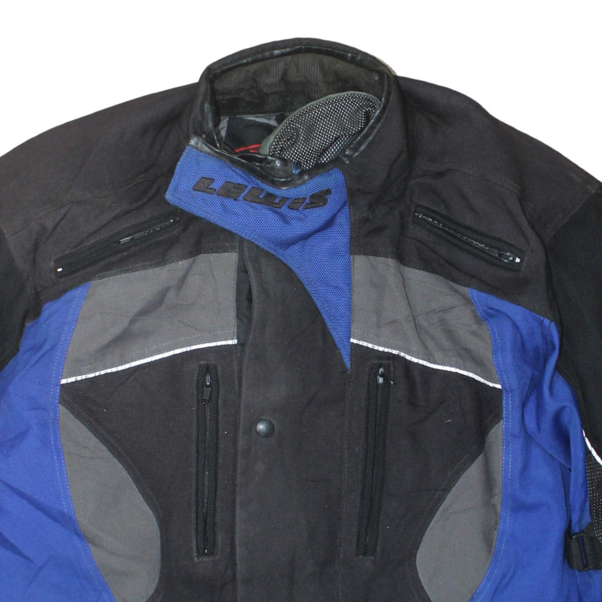 Lewis Leathers Men's Blue Waterproof Motorcycle Jacket M