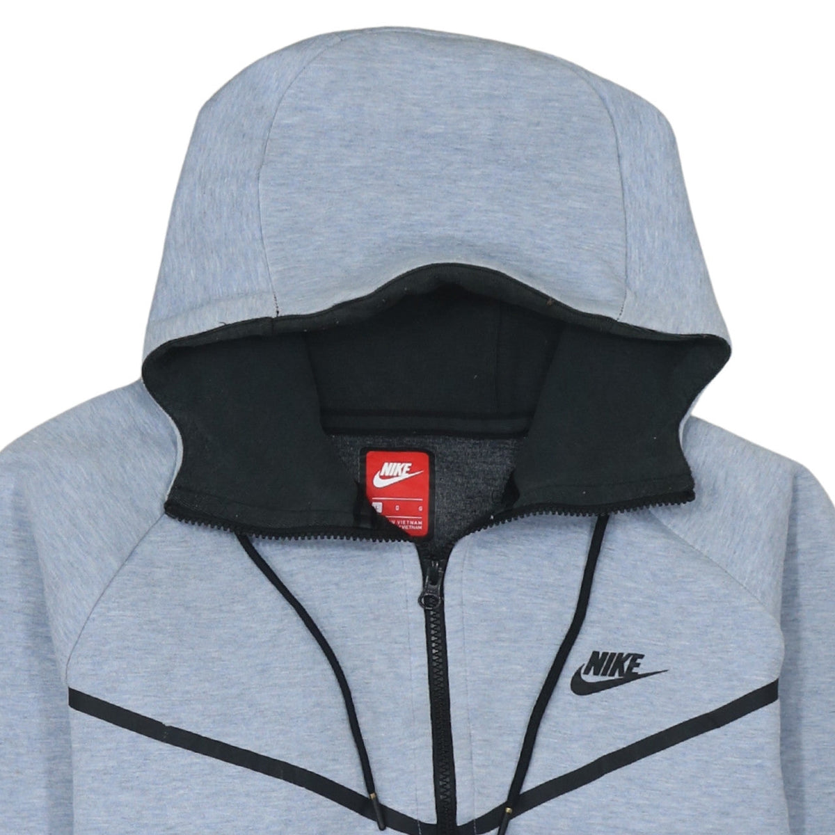 Nike Men's Grey Full Zip Hoodie L Sportswear Sweatshirt