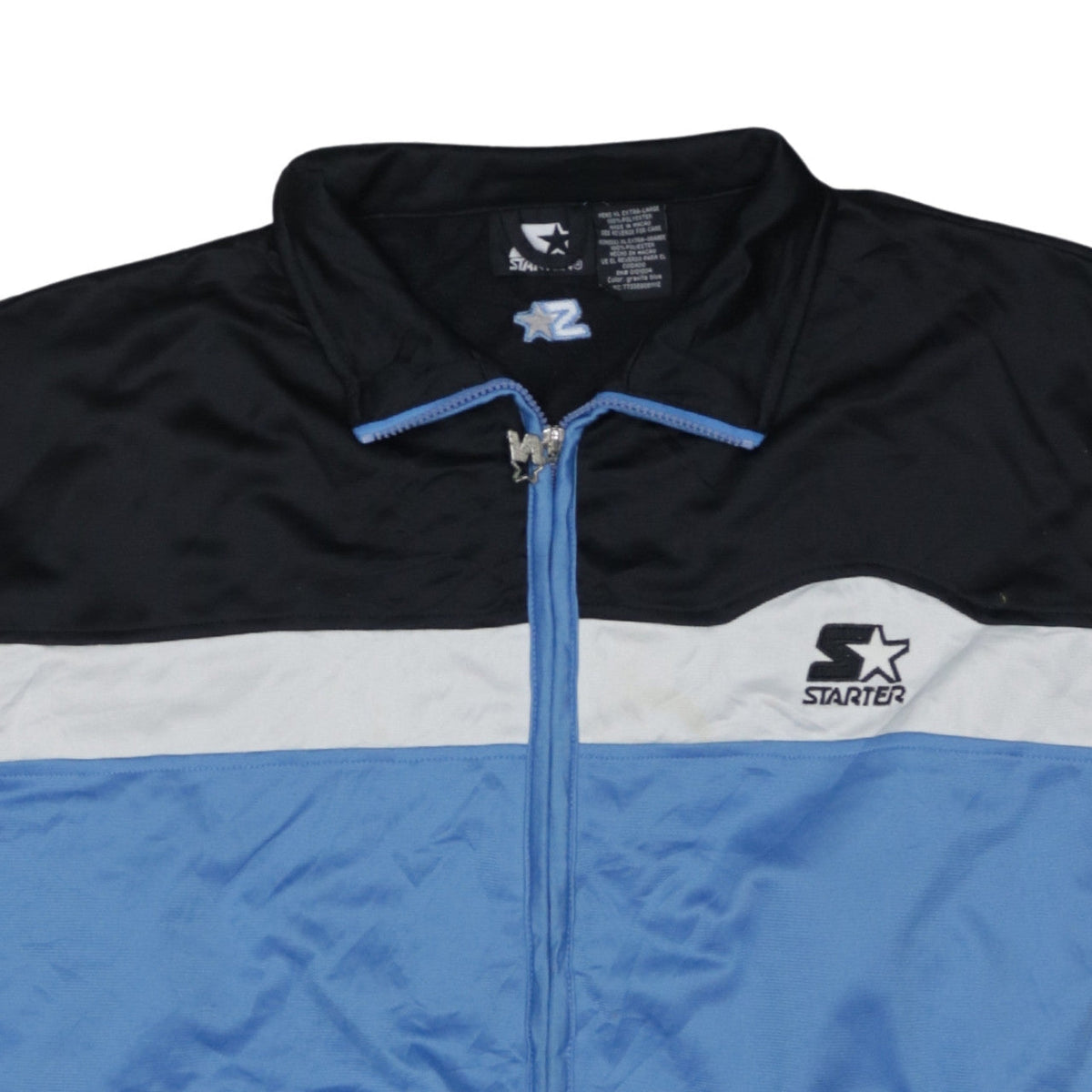 Starter Men's Blue XL Retro Full Zip Sports Sweatshirt Jacket