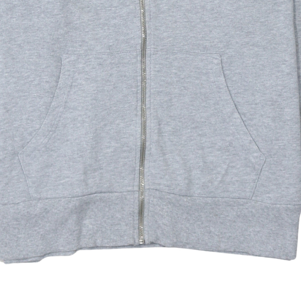 Gap Men's Grey Full Zip Hoodie XL Cotton Classic Logo Sweatshirt