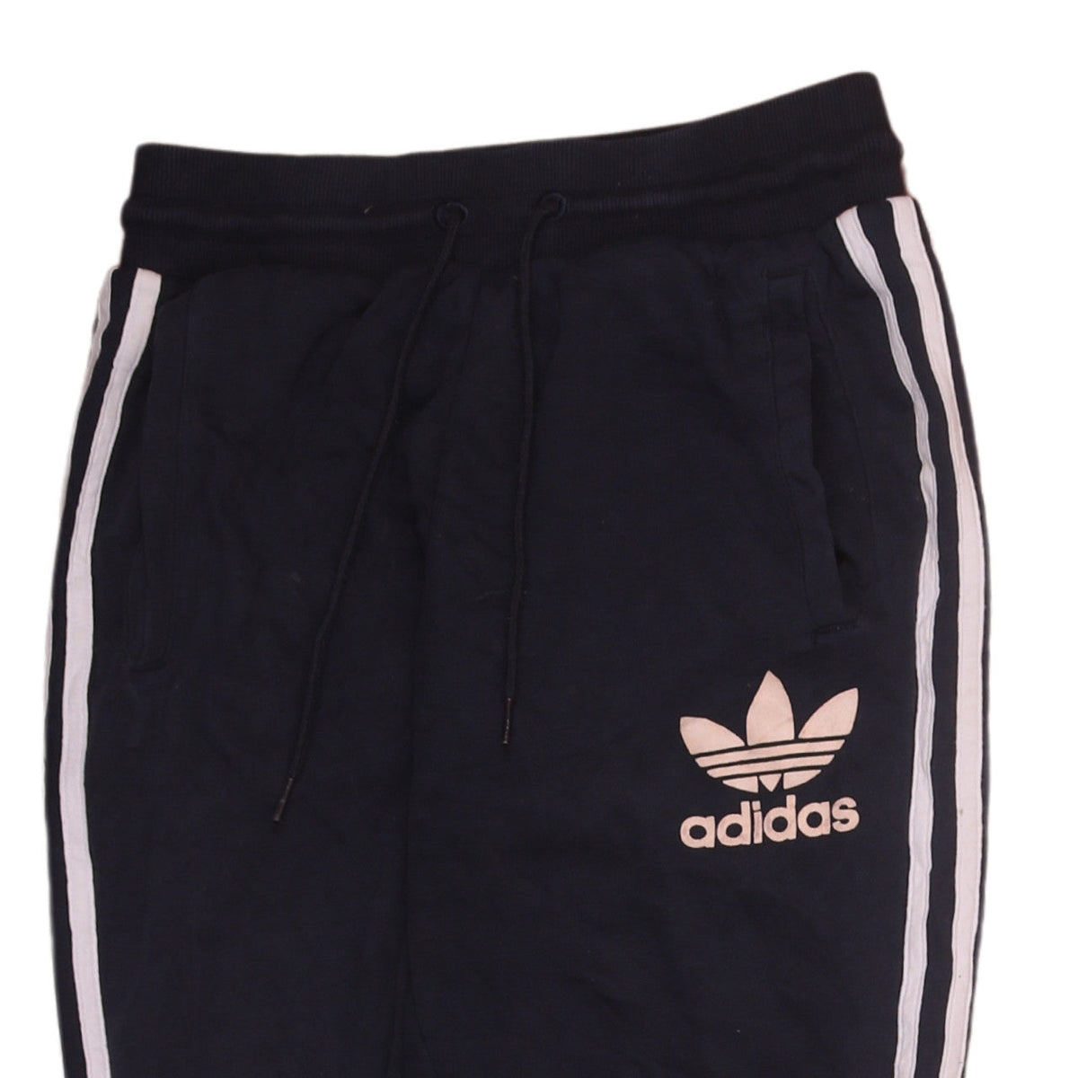 Adidas Men's Black Joggers S Side Stripe Tapered Fit Activewear Trousers