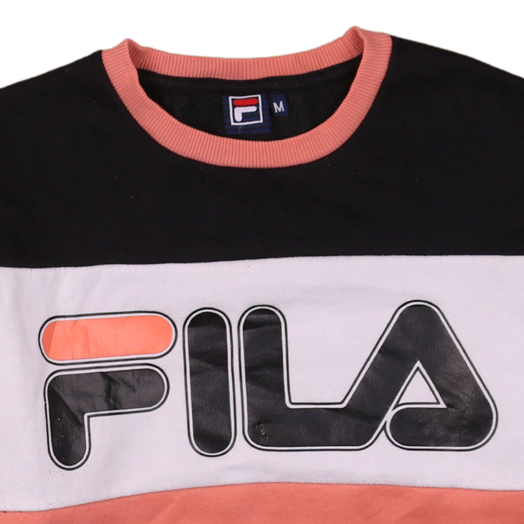 FILA Men's Multicoloured Crew Neck Pullover Sweatshirt M