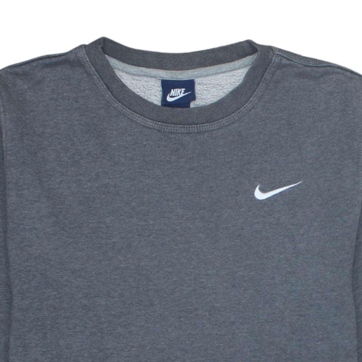 Nike Mens Grey Crew Neck Pullover Sweatshirt Size S