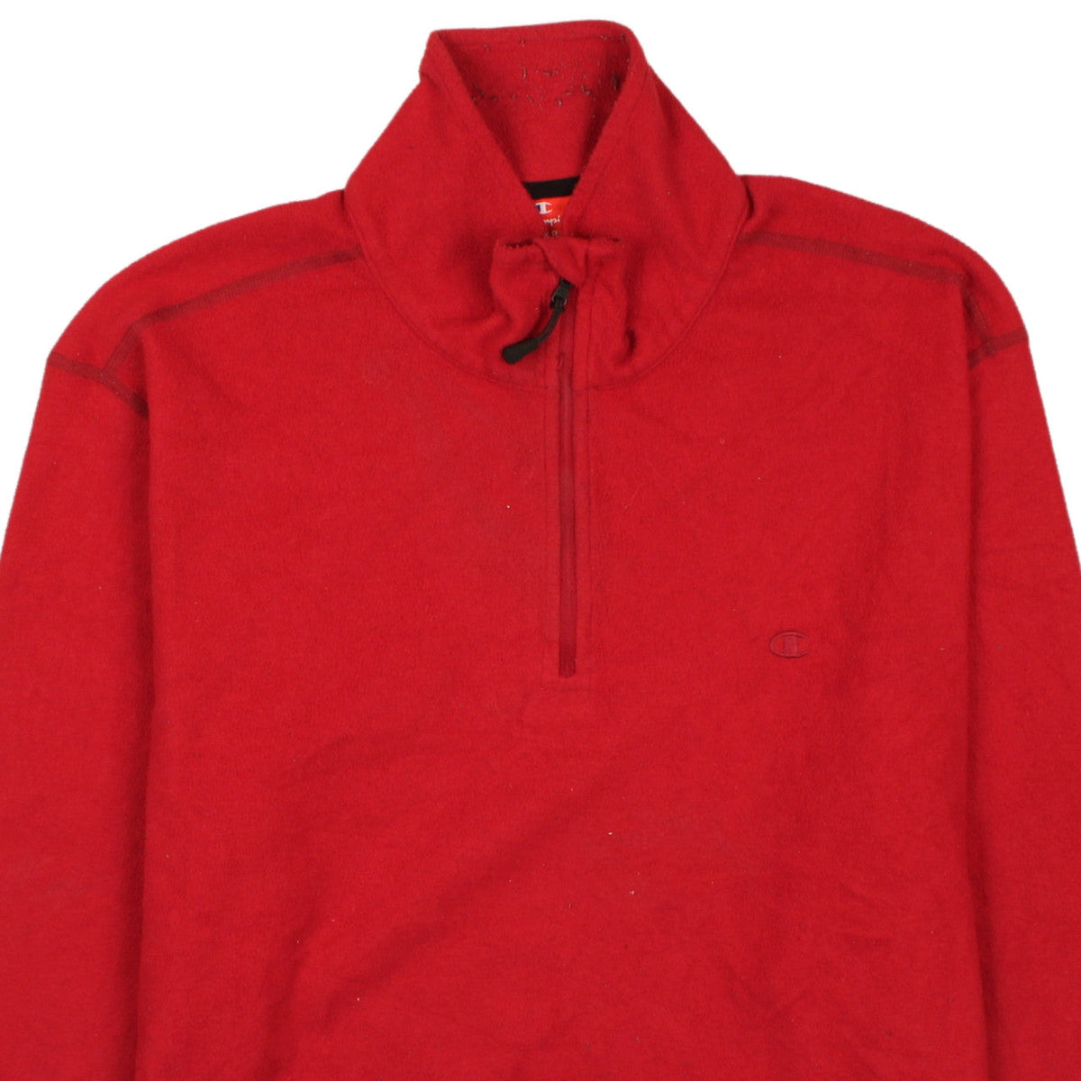 Champion Men's Red 3XL Fleece 1/4 Zip Sweatshirt