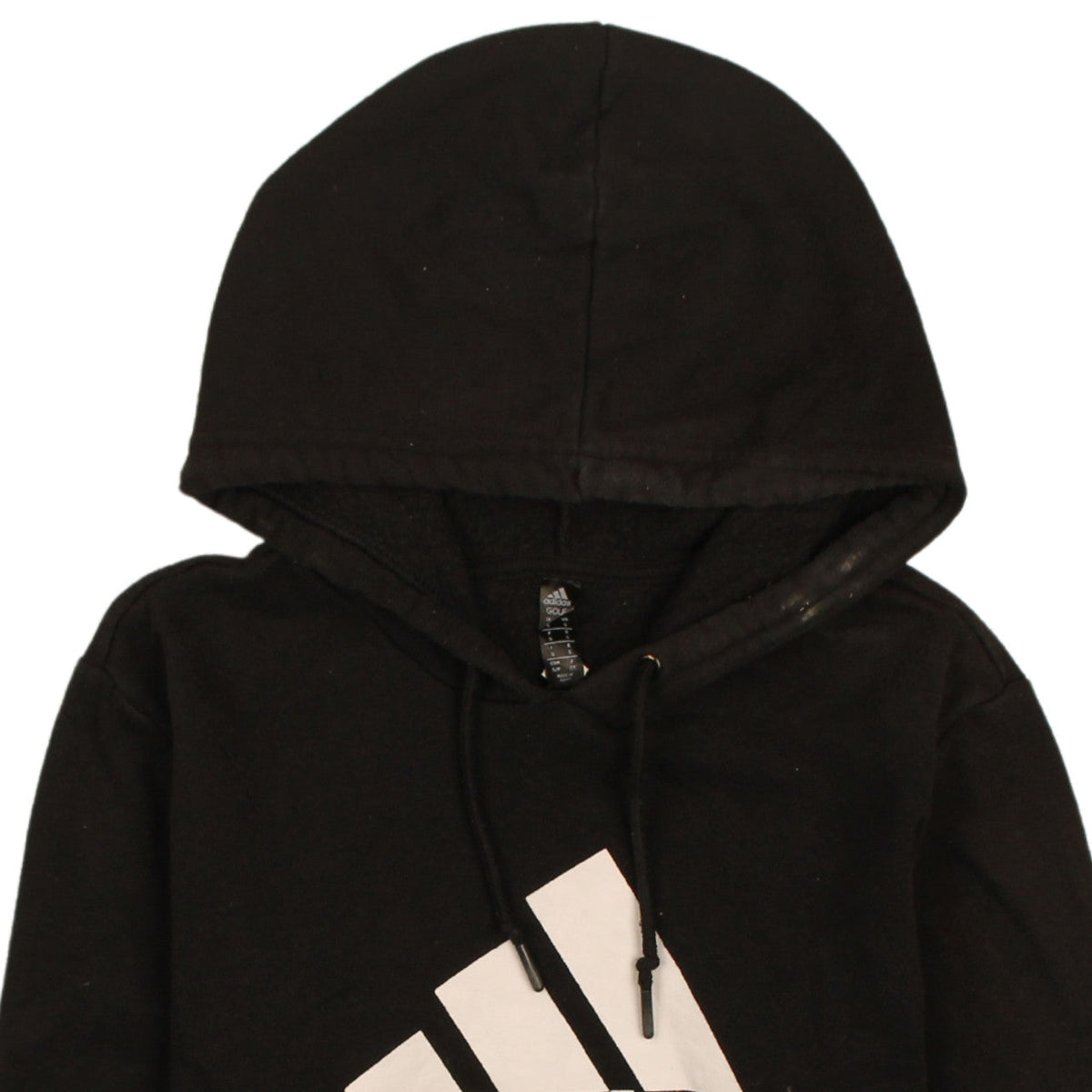 Adidas Men’s Black Pullover Hoodie Small Logo Fleece Sweatshirt