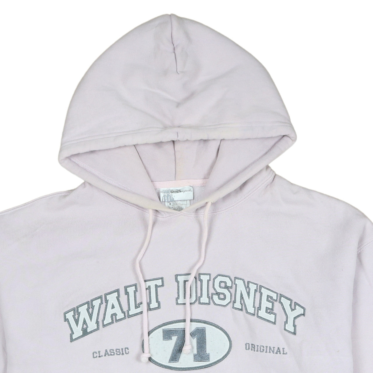 Walt Disney World Women Pink Pullover Hoodie M Cotton Blend Classic Style